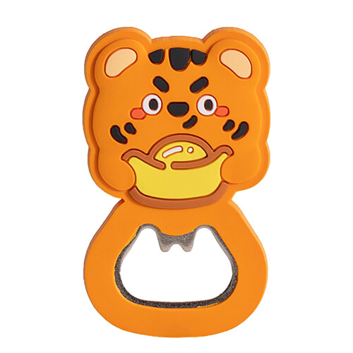 Ouvre-bouteille magnétique avec poignée en silicone, 1 pièce