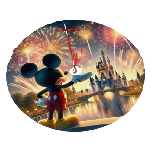 Jupe de sapin de Noël Mickey Mouse Décoration de Noël
