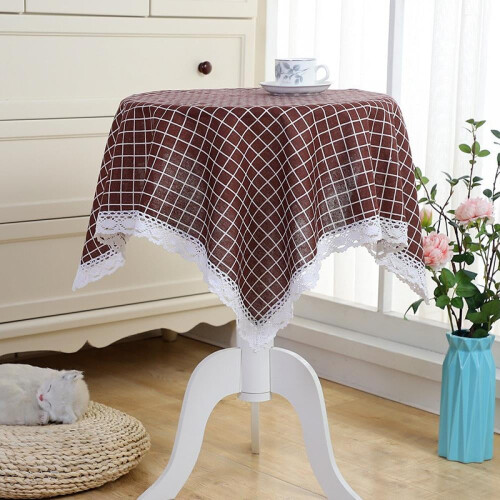Cotton Round Tablecloth 105x105cm