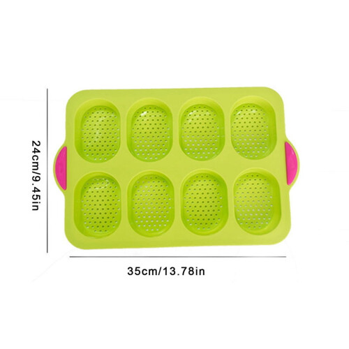 Silicone Baguette Tray Nonstick Perforated 3-Loaf