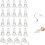 Silicone Earring Backs Clear 10x6mm 50pcs 1