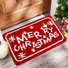 Christmas Bathroom Rug Ultra Soft Non-Slip 16x24 Inches