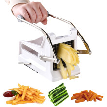 Hariumiu Kráječ brambor na hranolky s 2 čepelemi Ergonomická rukojeť Profesionální kráječ brambor z nerezové oceli Kuchyňské potřeby