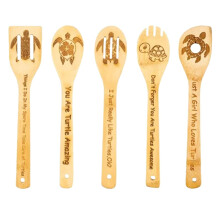 Bamboo Tableware Set 5-Piece Kitchen Gift