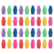 50 Pcs Random Color Pencil Eraser Toppers, Pencil Tip Protectors, Bulk Cute Erasers