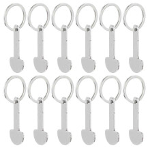 12Pcs Zinc Alloy Shopping Cart Trolley Tokens Hanging Small Trolley Tokens