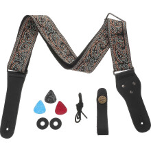 1 Set Guitar Strap, Decorative Acoustic Guitar Strap with Accessories