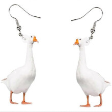1 Pair Goose Animal Drop Earrings for Teen Girls Charm Jewelry