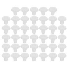 40 Pcs Drapery Bottom Rail Button Plugs for Vertical Wood Blinds Window Components