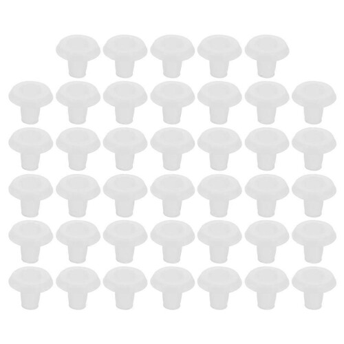 40 Pcs Drapery Bottom Rail Button Plugs for Vertical Wood Blinds Window Components