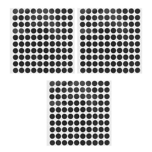 3 Sheets Black Dot Billiard Point Stickers Pool Table Marker Pocket Markers
