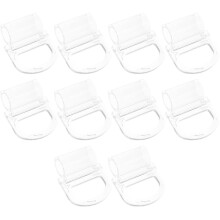10 Pcs Transparent Roller Window Shade Pull Handles, Fit for 20mm Rods