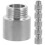 6pcs 1/2 Thread Stainless Steel Reducer Coupling Extension Pipe Fitting Adapter 1