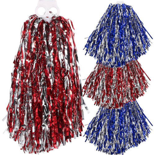 4PCS Cheer Pom Poms, Cheerleading Props for Dancing Stage Performance
