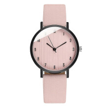 Women's Simple Style Wrist Watch with Leather Strap, Stylish Decorative Watch
