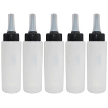 5 Pcs Empty Squeeze Bottles for Salon Hair Washing Cleaning