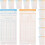 100 Sheets Time Cards Universal Weekly Monthly Attendance Timecard Sheets for Office Use 1
