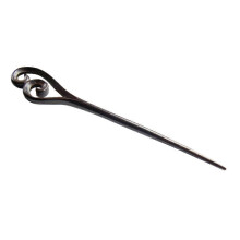 1pc Black U-shaped Hollow Out Vintage Hair Chopsticks Retro Hairpin for Women Lady