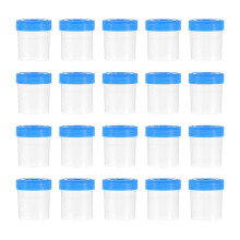 30 Pcs Sterile Urine Sample Specimen Cups with Lids for Laboratory Test Collection
