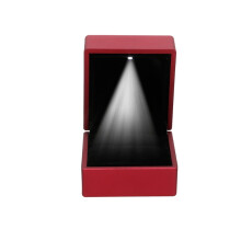 Soft Interior Ring Box with LED Display Case 1 Pack