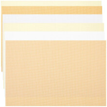 6 Sheets Gridding Embroidery Cross Stitch Fabrics for DIY Embroidery Projects