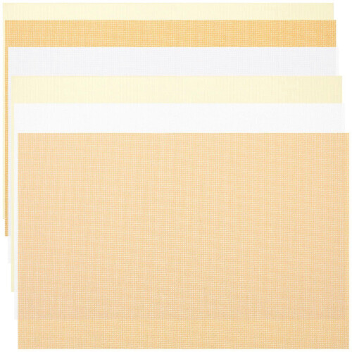 6 Sheets Gridding Embroidery Cross Stitch Fabrics for DIY Embroidery Projects