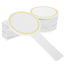 6 Pcs Single Sided Handheld Whiteboards Paddles Dry Erase Boards for Teaching Training