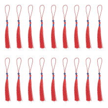 100Pcs Red DIY Tassels for Gift Box Decoration DIY Crafts Making Material