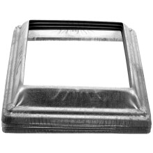 4PCS Post Skirt Metal Post Base Sleeve for Porch Deck Column Wraps