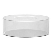Transparante acryl taartstandaards, vulbare doos, ronde presentatiedoos met deksel, decoratief middelpunt voor bruiloft.