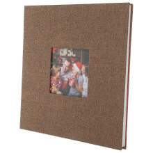 Linen Cover Self-adhesive Film DIY Memory Photo Album Photo Book