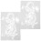 2Pcs Multi-use Painting Stencils Decorative Craft Templates for DIY Art Projects 1
