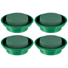 4Pcs Round Floral Bases Flower Mud for DIY Flower Arrangement Accessories