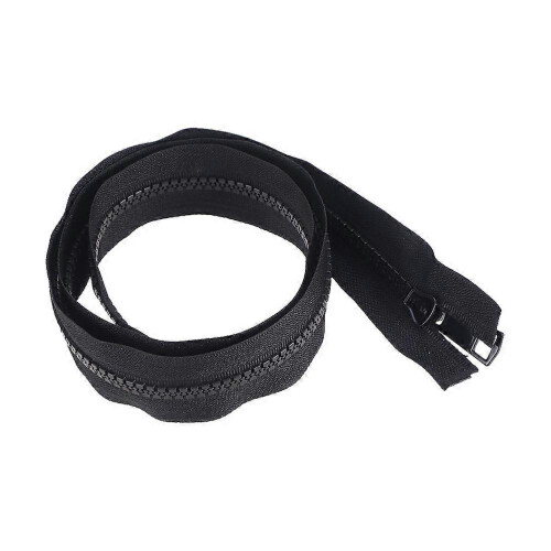 70cm Black Slide Zipper for Dress Jacket Coat Zipper Pulls