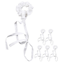 6Pcs Ribbon Hair Scrunchies Elastic Hair Ties Ropes for Women Hair Accessories