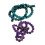 Chrysocolla and Sugilite Beads 6mm Round 2 pcs 1