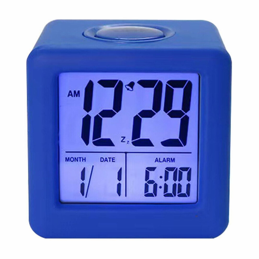 Silicone Digital Cube Alarm Clock with LCD Display and