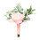 Silke Rose Corsage til Brudepige og Gomme, 12x8cm 1