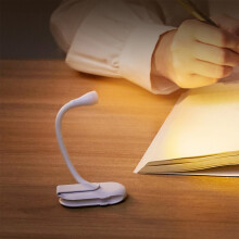 Mini USB nabíjateľná lampa s klipom – LED nočné svetlo na stôl