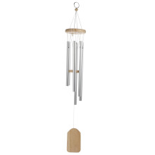 Carillon éolien en métal et bois pour jardin ou intérieur