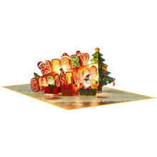 Carte de vœux de Noël 3D en papier fait main