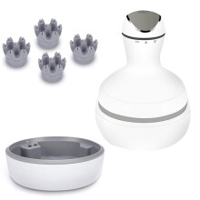 Appareil de massage du cuir chevelu à rotation bidirectionnelle et aux propriétés anti-stress. Appareil de massage de la tête sans fil et re