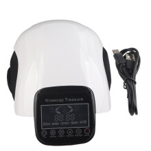 Aparat portabil de masaj pentru genunchi cu lumină infraroșie și funcție de vibrații, masaj electronic portabil cu curele reglabile ș