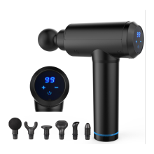 Pistolet de massage à percussion avec plusieurs têtes de massage, fonctionnement silencieux pour un usage personnel ou professionnel, rechar