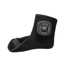 Appareil de massage 3 en 1 pour chevilles et pieds avec vibration et chaleur - Manchon de compression ajustable à 360 pour la relaxation d
