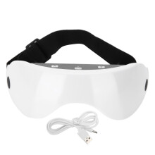 Aparat de masaj avansat pentru ochi cu mecanism de pliere, tehnologie inteligentă de încălzire, difuzor Bluetooth, funcții de frecar