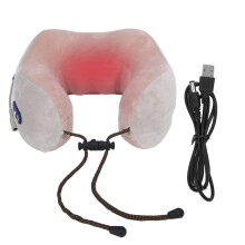 Appareil de massage des tissus profonds avec fonction chauffante, niveaux de chauffage réglables, design ergonomique en forme de U, portable