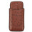 Cigaretuiholder i kunstlæder, brun, 3-cigar 1