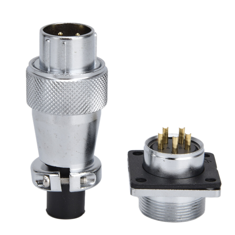 Industrial WS20 5 Pin Aviation Connector Metal