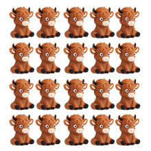 2MM Cartoon Cow Silicone Beads 20pcs For-Brownish Yellow 1